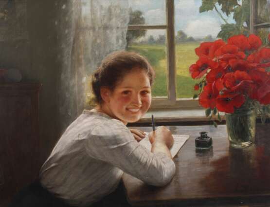 Carl von Bergen, Junge Frau am Fenster - Foto 1