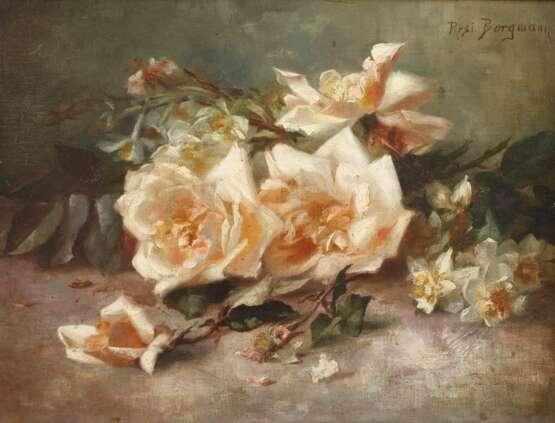 Resi Borgmann, Teerosenstillleben - Foto 1 Resi Borgmann, Teerosenstillleben - Foto 1