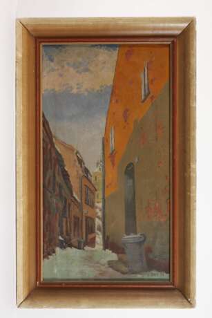 Jakob Dietz, attr., Winterliche Straße in Karlsbad - photo 2 Jakob Dietz, attr., Winterliche Straße in Karlsbad - photo 2