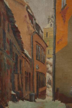 Jakob Dietz, attr., Winterliche Straße in Karlsbad - photo 4 Jakob Dietz, attr., Winterliche Straße in Karlsbad - photo 4