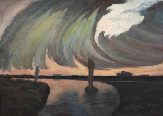 Heinz Dodenhoff, attr., Moorkähne am Abend - photo 1 Heinz Dodenhoff, attr., Moorkähne am Abend - photo 1