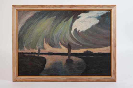 Heinz Dodenhoff, attr., Moorkähne am Abend - photo 2 Heinz Dodenhoff, attr., Moorkähne am Abend - photo 2