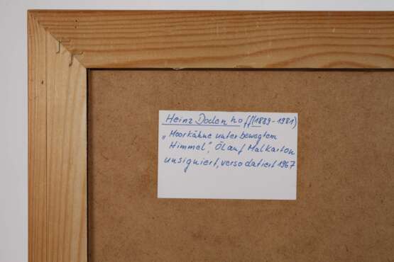 Heinz Dodenhoff, attr., Moorkähne am Abend - photo 4 Heinz Dodenhoff, attr., Moorkähne am Abend - photo 4