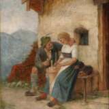 Theodor Kleehaas, Liebespaar vor der Almhütte - Foto 1
