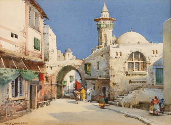 Noel Harry Leaver, "Straßenszene in Palästina" - photo 1 Noel Harry Leaver, "Straßenszene in Palästina" - photo 1