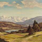 Karl Maria Lechner, Vorgebirgslandschaft mit Fluss - photo 1