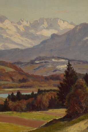 Karl Maria Lechner, Vorgebirgslandschaft mit Fluss - photo 4