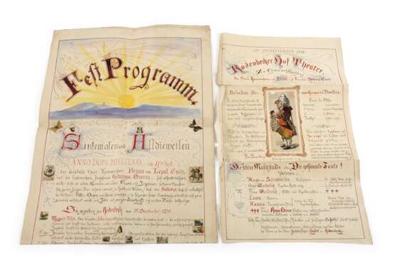 Festprogramme zur Hochzeit Greve/Lepel-Gnitz - photo 1 Festprogramme zur Hochzeit Greve/Lepel-Gnitz - photo 1