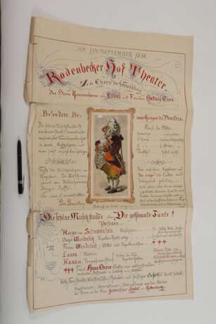 Festprogramme zur Hochzeit Greve/Lepel-Gnitz - photo 2 Festprogramme zur Hochzeit Greve/Lepel-Gnitz - photo 2