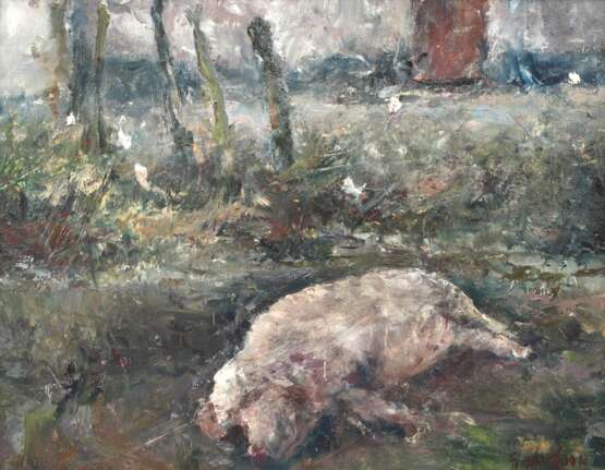 Gustaaf Van Loon, attr., Schlafendes Schwein - photo 1 Gustaaf Van Loon, attr., Schlafendes Schwein - photo 1