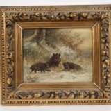 Moritz Müller-München, Wildschweinrotte im Winter - photo 2