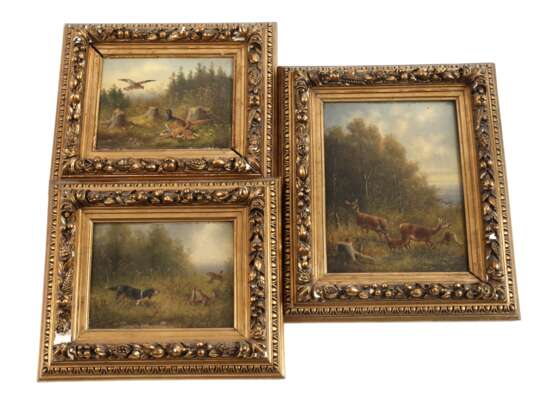 Moritz Müller-München, Drei jagdliche Motive - photo 1 Moritz Müller-München, Drei jagdliche Motive - photo 1