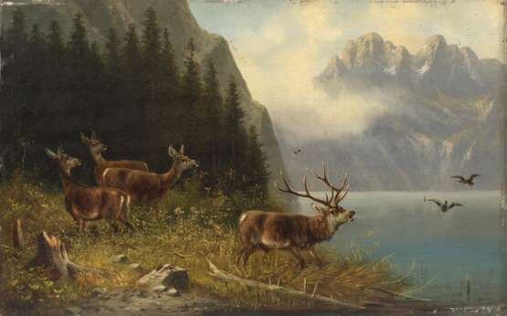 Moritz Müller-München, Hirschbrunft am Königsee - photo 1