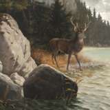 Ludwig Paulus, attr., Hirsch am Wasser - фото 1