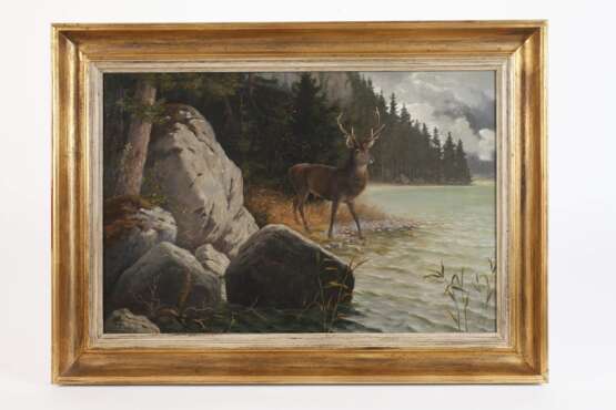Ludwig Paulus, attr., Hirsch am Wasser - фото 2