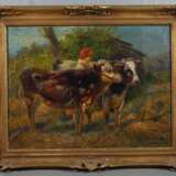 Gustav Prucha, Hirtin mit Kühen - photo 2