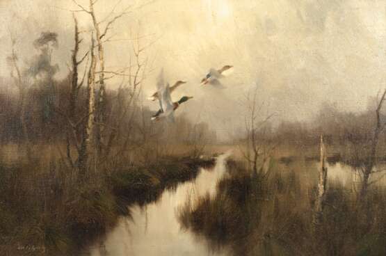 Manfred Schatz, Auffliegende Enten - Foto 1 Manfred Schatz, Auffliegende Enten - Foto 1