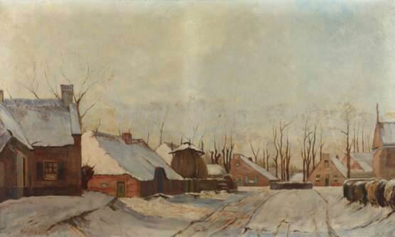 N. v. Straten, Winterliche Dorflandschaft - фото 1 N. v. Straten, Winterliche Dorflandschaft - фото 1