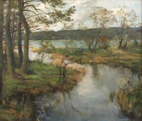 Otto Vaeltl, &quot;Mündung der Ach in den Starnbergersee&quot; 