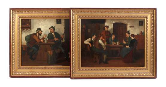 Monogrammist KCS, Zwei bayerische Wirtsstubenszenen - photo 1 Monogrammist KCS, Zwei bayerische Wirtsstubenszenen - photo 1