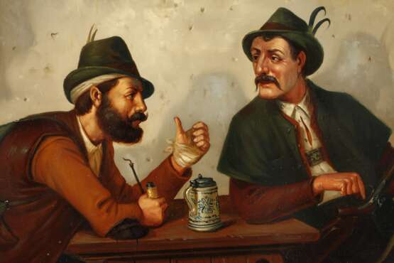 Monogrammist KCS, Zwei bayerische Wirtsstubenszenen - photo 4 Monogrammist KCS, Zwei bayerische Wirtsstubenszenen - photo 4