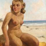 Mädchenakt am Meeresstrand - photo 1