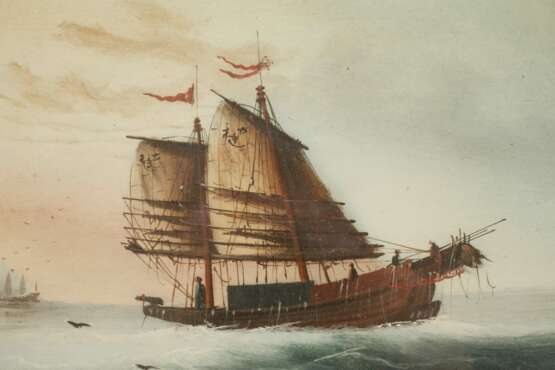 Paar Schiffsbilder China - photo 3 Paar Schiffsbilder China - photo 3