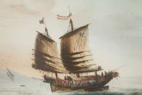 Paar Schiffsbilder China - photo 5 Paar Schiffsbilder China - photo 5