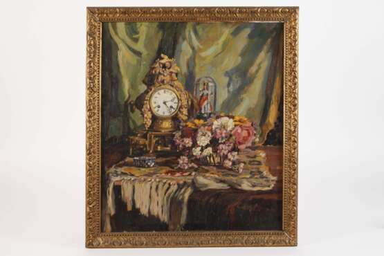 Monogrammist IZ, Stillleben mit Uhr - фото 2