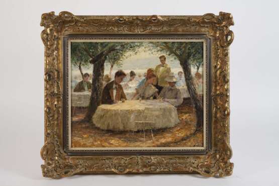 Josef Klarl, "Kaffeegarten am Wörthersee" - photo 2 Josef Klarl, "Kaffeegarten am Wörthersee" - photo 2