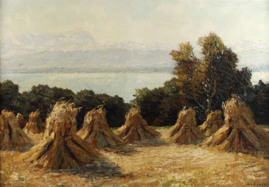 Otto Pippel, Erntelandschaft mit Heugarben - photo 1