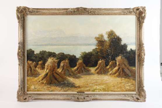 Otto Pippel, Erntelandschaft mit Heugarben - photo 2