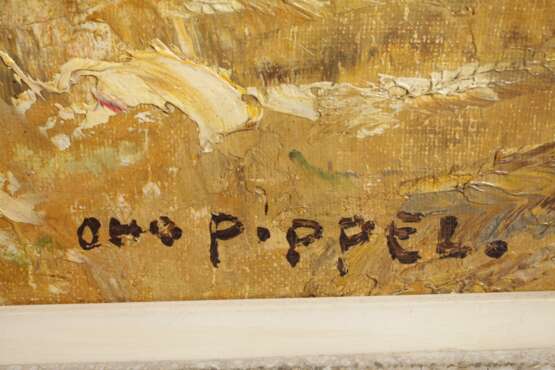 Otto Pippel, Erntelandschaft mit Heugarben - photo 3