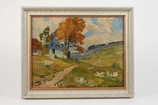 Impressionistische Landschaft mit Bauernhaus - photo 2