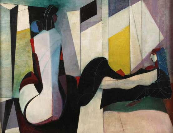 József Soma Guti, "Frauen auf der Terrasse" - photo 1 József Soma Guti, "Frauen auf der Terrasse" - photo 1