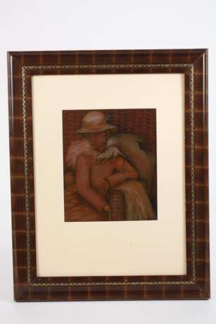 H. Popp, Junge Frau mit Hut und Ratte - photo 2