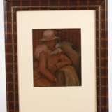 H. Popp, Junge Frau mit Hut und Ratte - photo 2