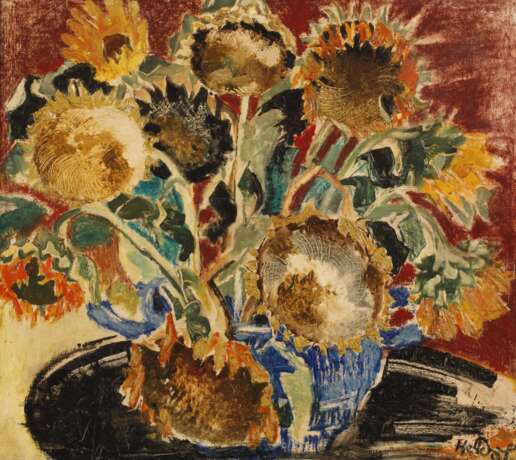 Expressives Sonnenblumenstillleben - photo 1