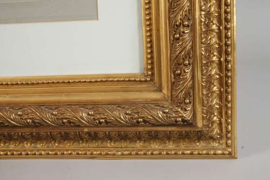 Paar große Goldstuckleisten Spätbiedermeier - фото 4