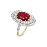 RUBY AND DIAMOND RING ATTRIBUTED TO CARTIER - photo 1
