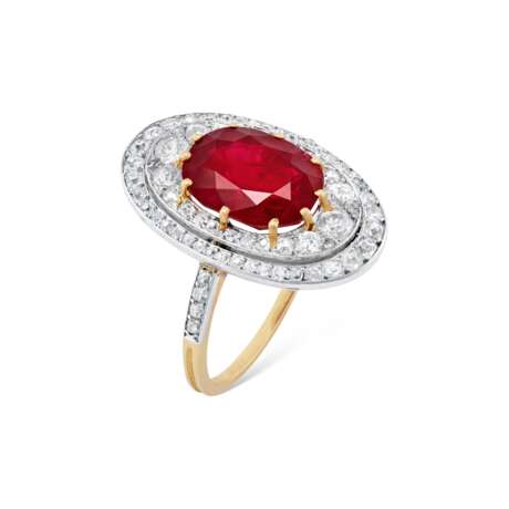 RUBY AND DIAMOND RING ATTRIBUTED TO CARTIER - Foto 1 RUBY AND DIAMOND RING ATTRIBUTED TO CARTIER - Foto 1