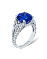 BUCHERER SAPPHIRE AND DIAMOND RING