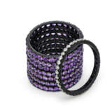 JAR GROUP OF COLOURED SAPPHIRE AND DIAMOND RINGS - photo 1