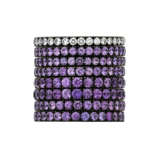 JAR GROUP OF COLOURED SAPPHIRE AND DIAMOND RINGS - photo 2