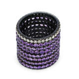 JAR GROUP OF COLOURED SAPPHIRE AND DIAMOND RINGS - photo 4