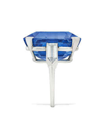 CARTIER ART DECO SAPPHIRE AND DIAMOND RING - Foto 3 CARTIER ART DECO SAPPHIRE AND DIAMOND RING - Foto 3