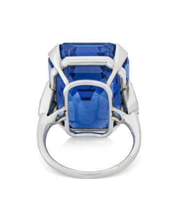 CARTIER ART DECO SAPPHIRE AND DIAMOND RING - Foto 6 CARTIER ART DECO SAPPHIRE AND DIAMOND RING - Foto 6
