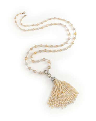 NATURAL PEARL, SEED PEARL AND DIAMOND SAUTOIR - Foto 3 NATURAL PEARL, SEED PEARL AND DIAMOND SAUTOIR - Foto 3