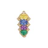 BULGARI MULTI-GEM CLIP-BROOCH - фото 1