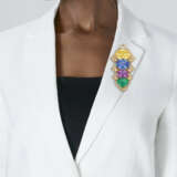 BULGARI MULTI-GEM CLIP-BROOCH - фото 2